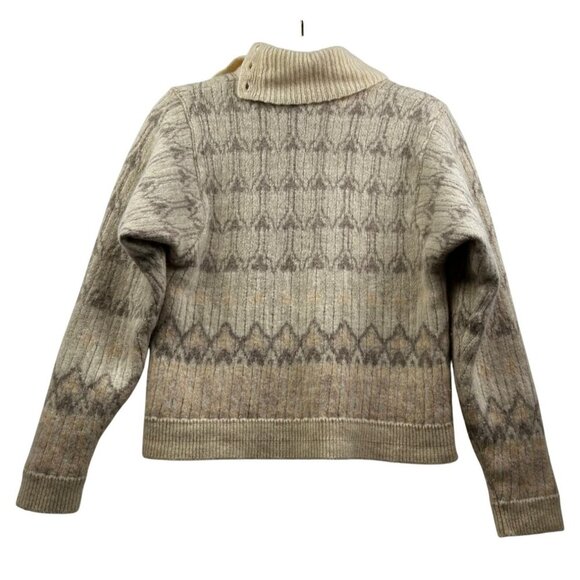 Jeanne Pierre Petites Beige Wool Blend Sweater w/Patterned Knit&Button Details S - Picture 3 of 11